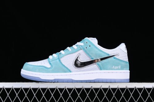 APRIL SKATEBOARDS X DUNK LOW SB TURBO GREEN_METALLIC SILVER_TURBO GREEN