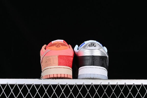 CLOT X DUNK LOW WHAT THE BROWN_GREY_RED
